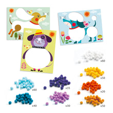 Load image into Gallery viewer, Djeco Pompoms Pictures - Dogs to Stroke - BEST SELLER
