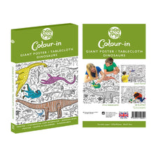 Load image into Gallery viewer, Dinosaur Colour-In Tablecloth / Giant Poster - BEST SELLER

