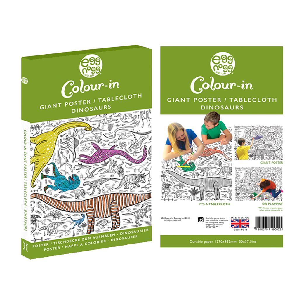 Dinosaur Colour-In Tablecloth / Giant Poster - BEST SELLER