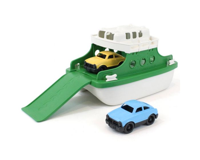 Ferry Boat With Cars (Green)