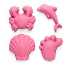Load image into Gallery viewer, Scrunch Footprint Sand Moulds Set - Flamingo Pink
