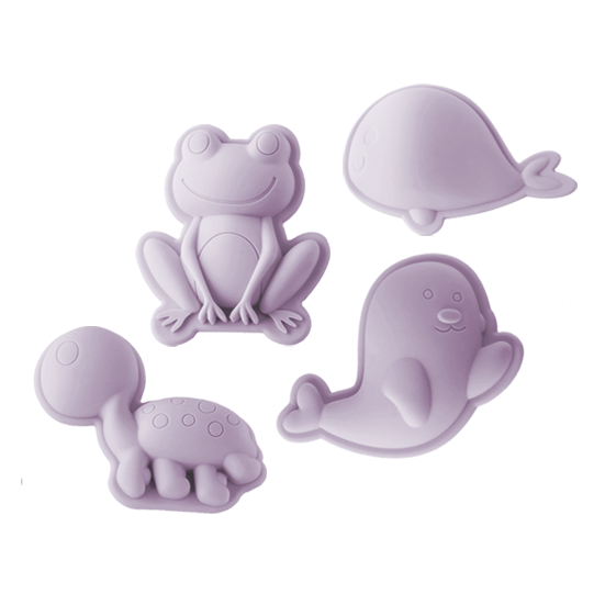 Scrunch Frog Sand Moulds Set - Lavender