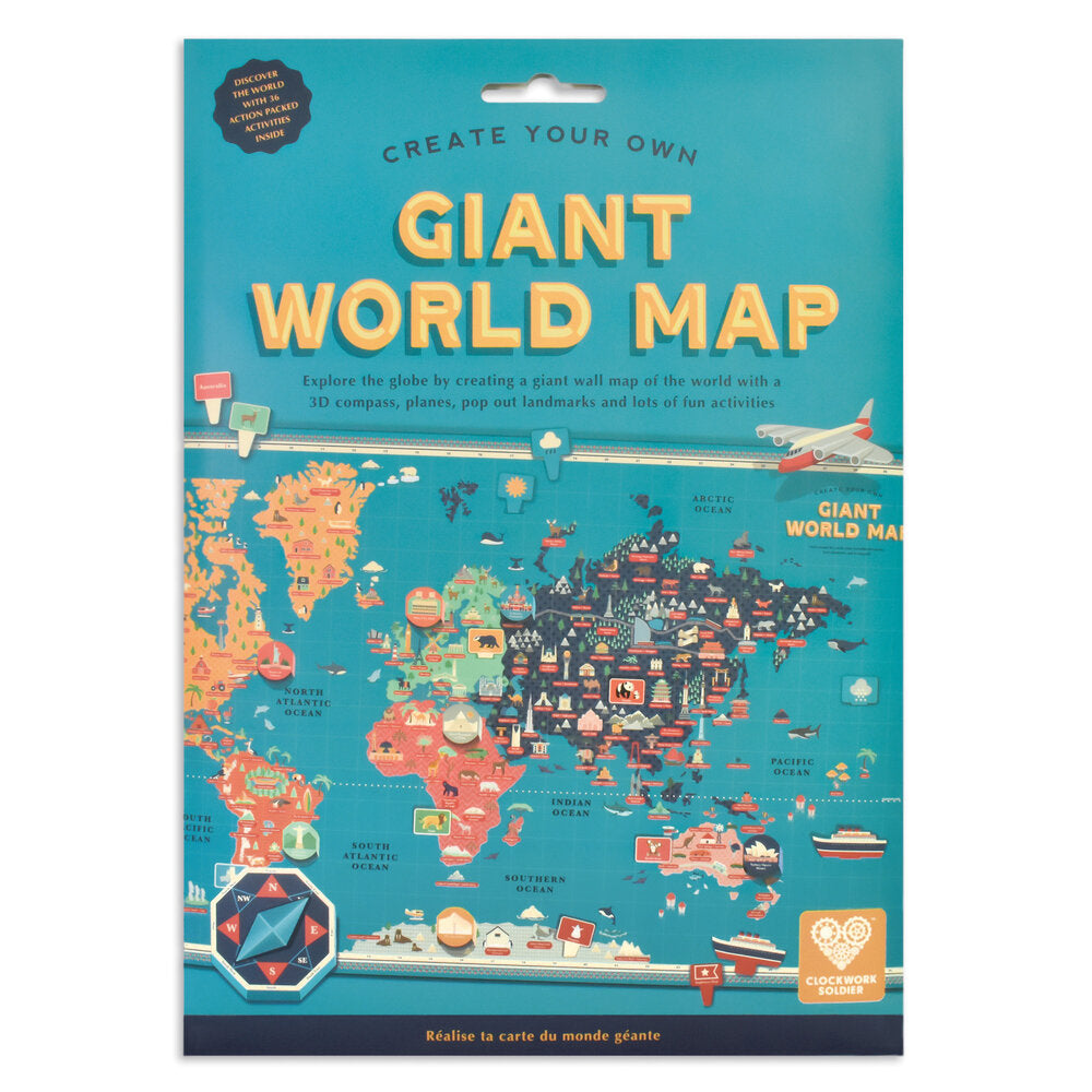 Create Your Own Giant Map of the World - BEST SELLER