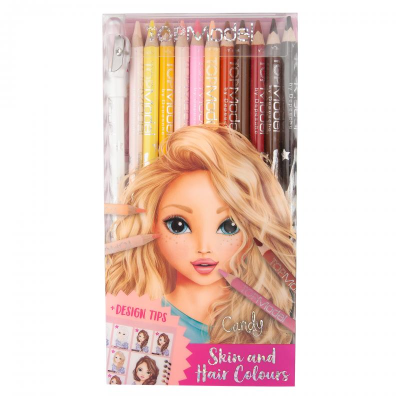 TOPModel Coloured Pencil Set  -Skin And Hair Colours