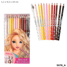 Load image into Gallery viewer, TOPModel Coloured Pencil Set  -Skin And Hair Colours
