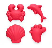 Load image into Gallery viewer, Scrunch Footprint Sand Moulds Set - Strawberry Red
