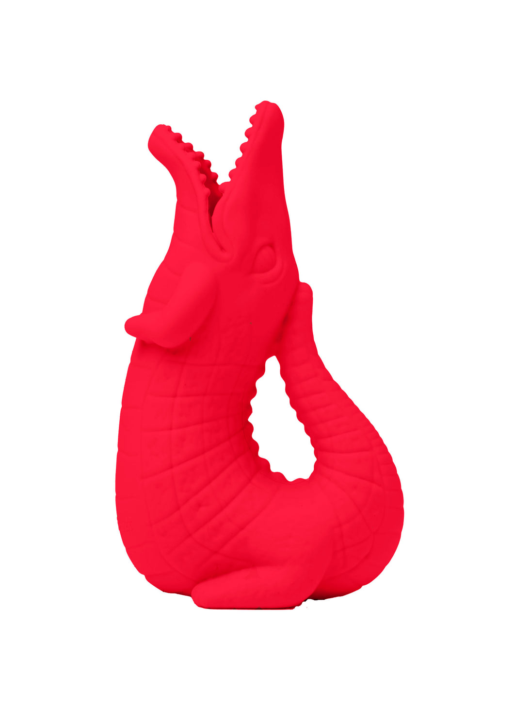 Scrunch Crocodile Jug - Strawberry Red