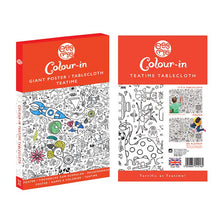 Load image into Gallery viewer, Tea Time Colour-In Tablecloth / Giant Poster - BEST SELLER
