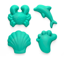 Load image into Gallery viewer, Scrunch Footprint Sand Moulds Set - Teal Green
