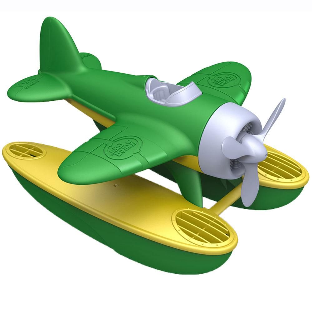 Seaplane With Green Wings