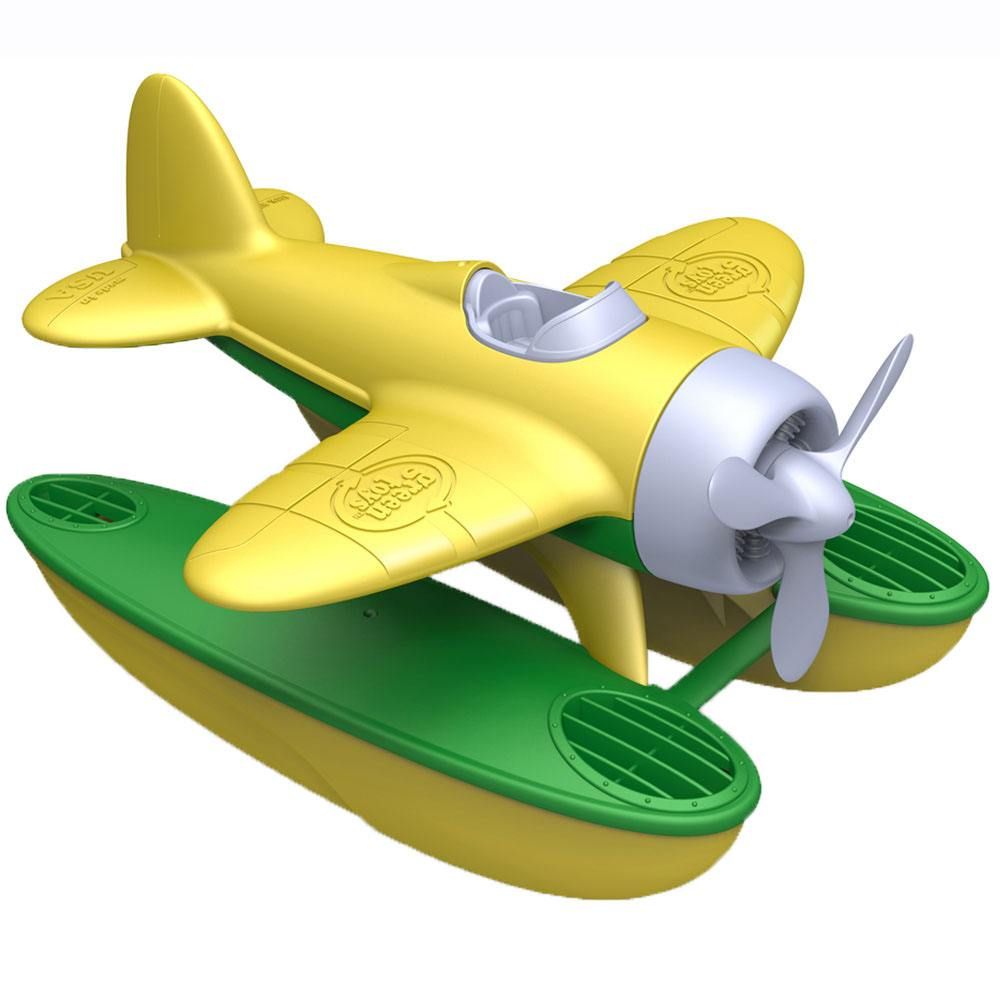 Seaplane With Yellow Wings